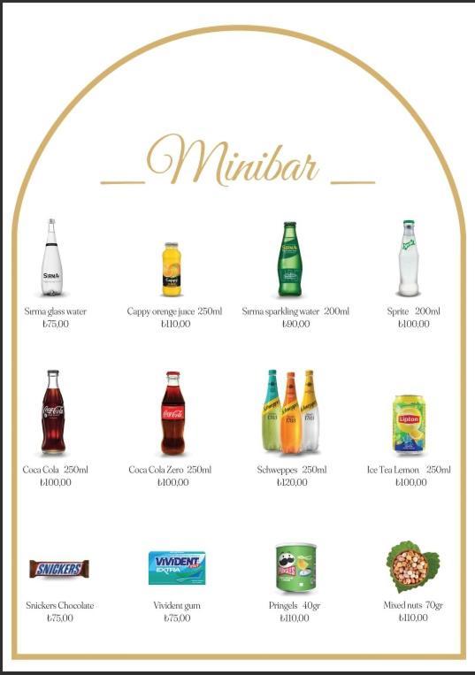 איסטמבול Han 1772 Hotel מראה חיצוני תמונה Soft drinks menu